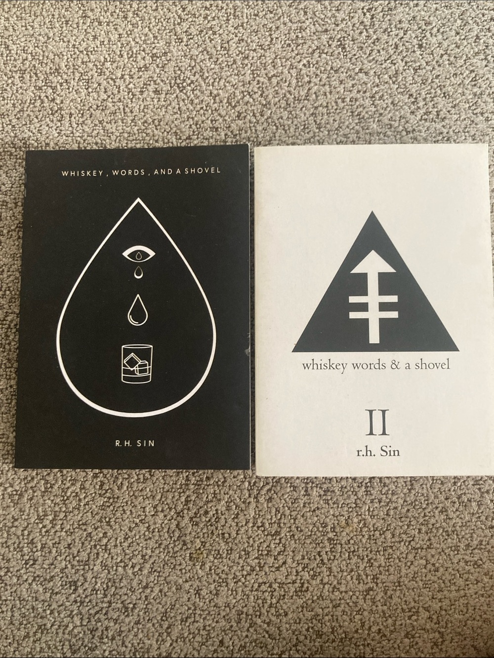 Whiskey Words & A Shovel II - Black and White Book Set